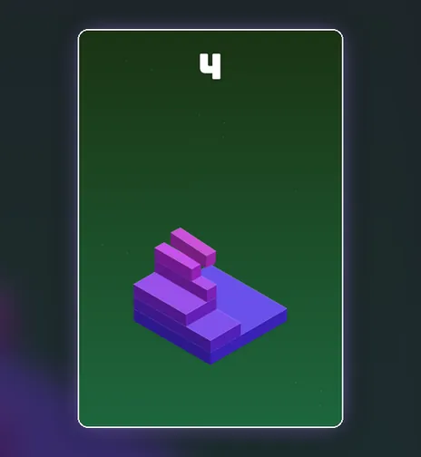 Stack Tower game screen on PlayNovarc
